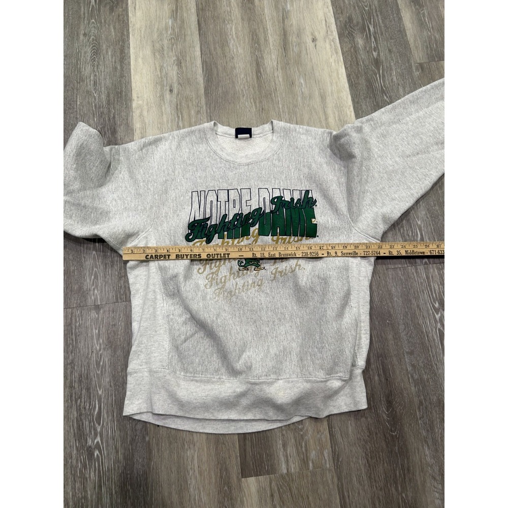Jansport Notre Dame Fighting Irish Sweatshirt Crewneck Vintage 90s Made In USA - Picture 6 of 9